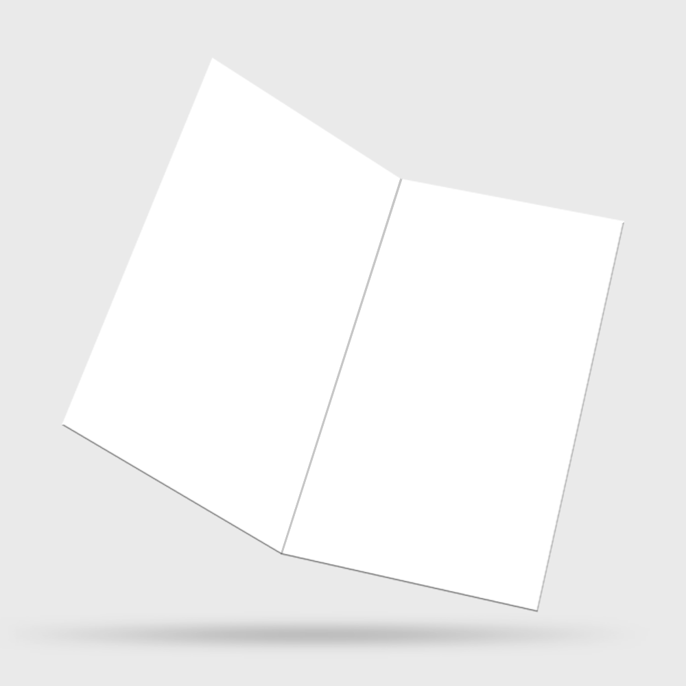 Folded Invitations | Blank Template | 4OVER4.COM